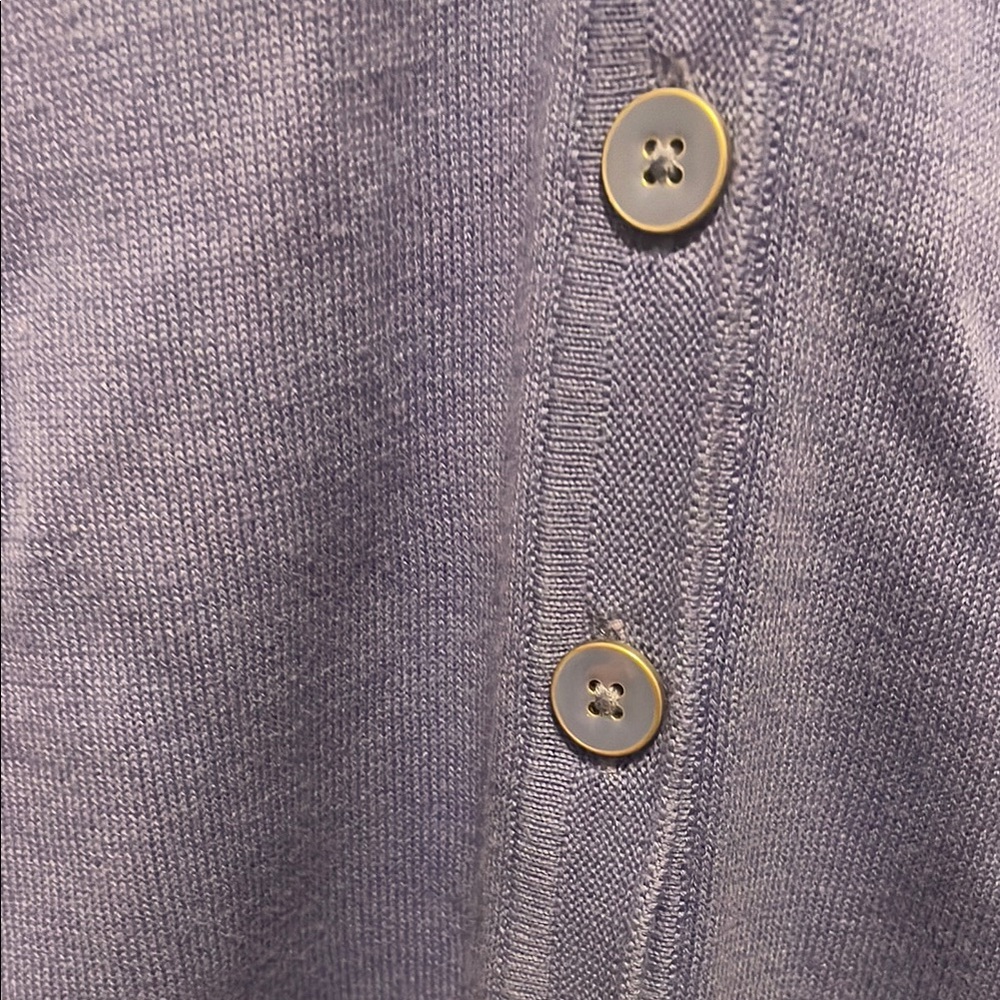 Talbots Blue Button-Up Cardigan - Picture 3 of 5